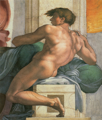 http://cdn.artmight.com/albums/classic-m/Michelangelo-1475-1564/normal_Michelangelo-Sistine-Chapel-Ceiling-Ignudi-next-to-Separation-of-Land-and-the-Persian-Sybil.jpg