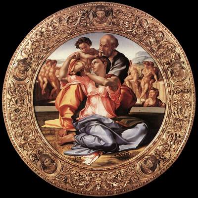 Michelangelo The Doni Tondo framed