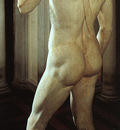 Michelangelo David rear view detail1