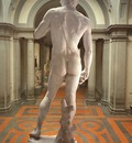 Michelangelo David rear view