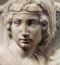 Michelangelo Madonna Tondo Pitti detail1
