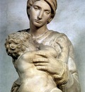 Michelangelo Medici Madonna detail2