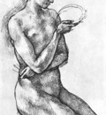 Michelangelo Nude Woman on her Knees