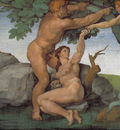 Michelangelo Sistine Chapel Ceiling Genesis The Fall and Expulsion from Paradise The Original Sin