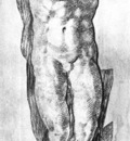 Michelangelo Study of a Nude Man