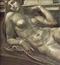 Michelangelo Tomb of Lorenzo de Medici detail Dawn detail1