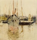 Morisot Berthe Boats Entry to the Medina in the Isle of Wight