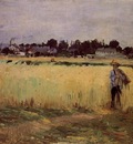 Morisot Berthe In the Wheat Fields at Gennevilliers