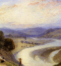 Foster Myles Birket Melrose Abbey From The Banks Of The Tweed