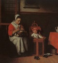 MAES Nicolaes The Lacemaker