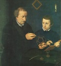 NEUFCHATEL Nicolas Portrait Of Johannes Neudorfer And His Son