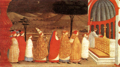 uccello paolo miracle of the desecrated host scene