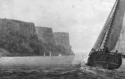 Svinin Pavel Petrovich The Packet Mohawk Of Albany Passing The Palisades