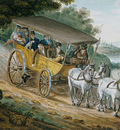 Svinin Pavel Petrovich Travel By Stagecoach Near Trenton New Jersey