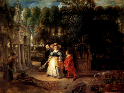 Rubens Rubens In His Garden With Helena Fourment