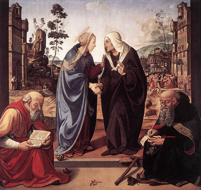 piero di cosimo the visitation with sts nicholas and anthony 1489