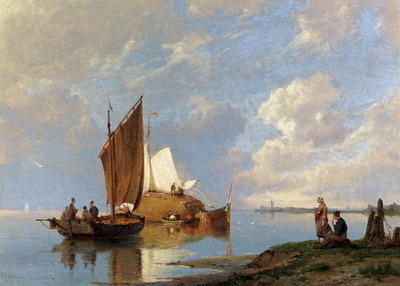 Dommersen Pieter Christiaan Off Volendam On The Zuiderzee