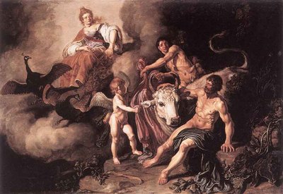 LASTMAN Pieter Pietersz Juno Discovering Jupiter With IO