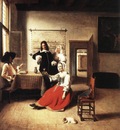 HOOCH Pieter de Young Woman Drinking