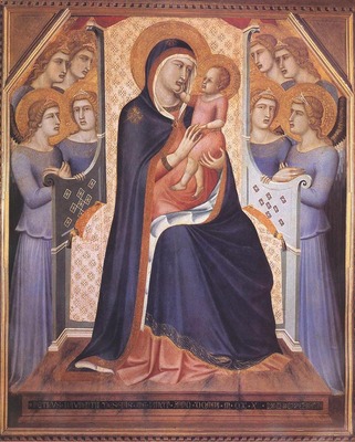 LORENZETTI Pietro Madonna Enthroned With Angels