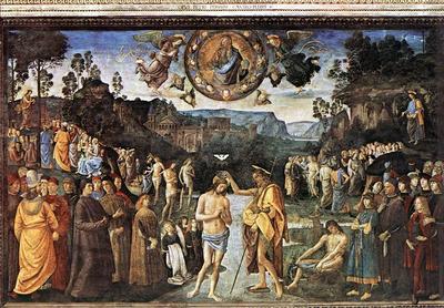 Perugino Pietro Baptism of Christ c1482