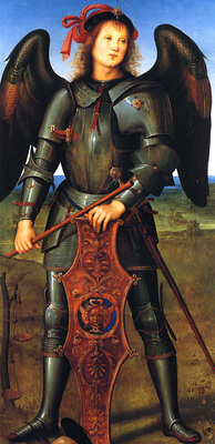 Perugino The archangel Michael