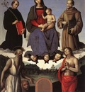 perugino pietro madonna and child with four saints tezi altarpiece