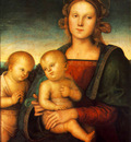 perugino pietro madonna with child and little st john