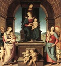 perugino pietro the family of the madonna 1500