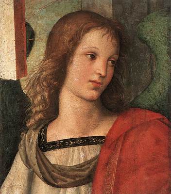 raphael angel fragment of the baronci altarpiece