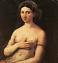 Raphael Portrait of a Nude Woman Fornarina c1518