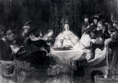 Rembrandt Samson Posing The Riddle At His Wedding Feast