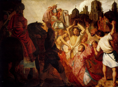 rembrandt the stoning of st stephen