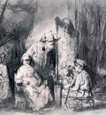 Rembrandt Studio Scene With Sitters