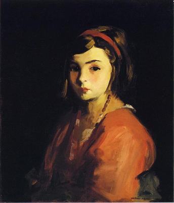 Henri Robert Little Girl in Red