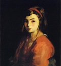 Henri Robert Little Girl in Red