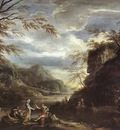 ROSA Salvator River Landscape With Apollo And The Cumean Sibyl