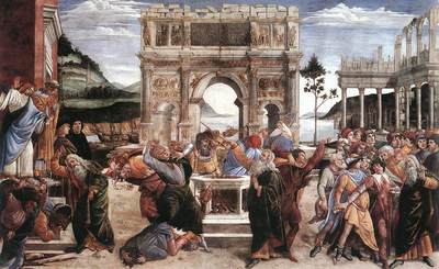 Botticelli The Punishment of Korah