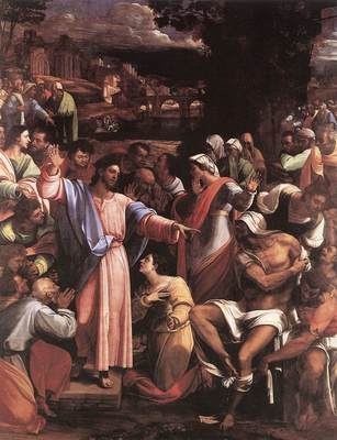Piombo Sebastiano del The Raising of Lazarus