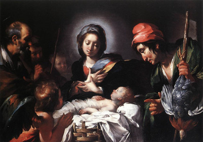STROZZI Bernardo Adoration Of The Shepherds