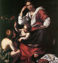 STROZZI Bernardo Madonna And Child With The Young St John