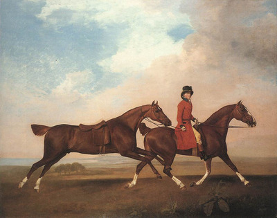 STUBBS George William Anderson With Two Saddle horses