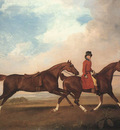 STUBBS George William Anderson With Two Saddle horses
