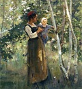 Robinson Theodore Mother and Child by the Hearth