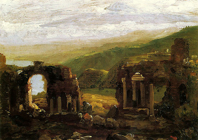 Cole Thomas The Ruins of Taormina sketch