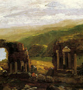 Cole Thomas The Ruins of Taormina sketch