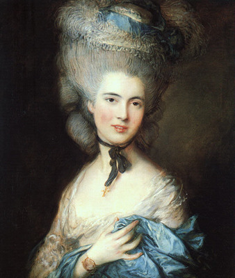 Portrait of a lady in blue EUR