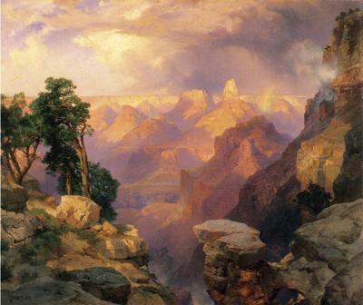 Moran Thomas Grand Canyon with Rainbows