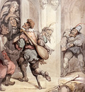 Rowlandson Thomas Travelling Players