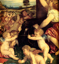 Titian The Worship of Venus 1518 19 detail